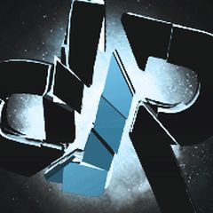 3D mark, blue